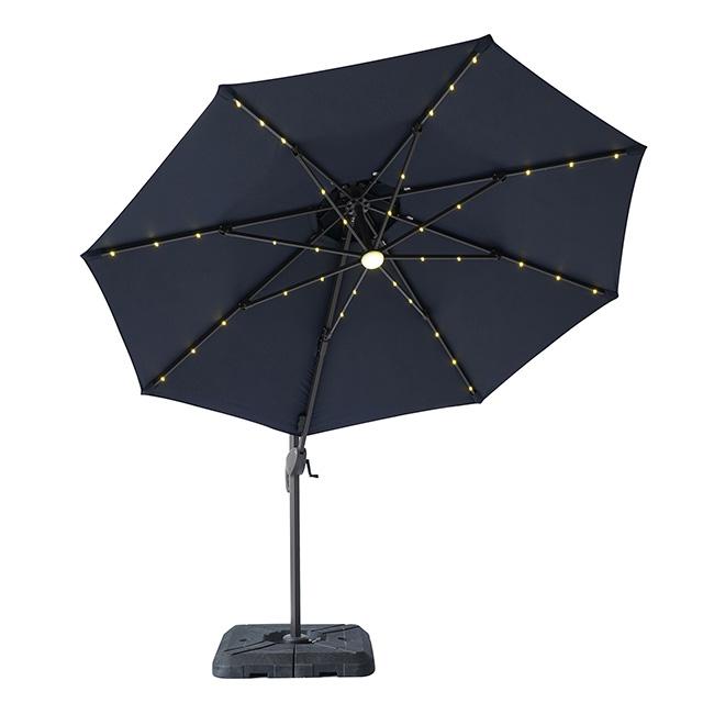 Nuti 10 Ft Round Umbrella w/ LED Light + 37" Large Base - Premium Outdoor Accessories from FOA East - Just $349.05! Shop now at Furniture Wholesale Plus  We are the best furniture store in Nashville, Hendersonville, Goodlettsville, Madison, Antioch, Mount Juliet, Lebanon, Gallatin, Springfield, Murfreesboro, Franklin, Brentwood