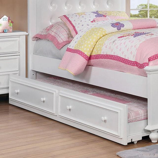 OLIVIA White Trundle - Premium Trundle from FOA East - Just $195! Shop now at Furniture Wholesale Plus  We are the best furniture store in Nashville, Hendersonville, Goodlettsville, Madison, Antioch, Mount Juliet, Lebanon, Gallatin, Springfield, Murfreesboro, Franklin, Brentwood