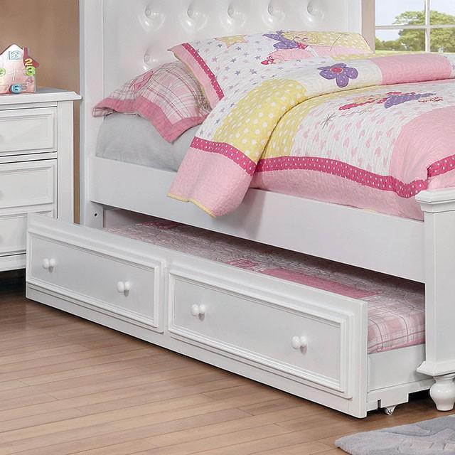 OLIVIA White Trundle - Premium Trundle from FOA East - Just $195! Shop now at Furniture Wholesale Plus  We are the best furniture store in Nashville, Hendersonville, Goodlettsville, Madison, Antioch, Mount Juliet, Lebanon, Gallatin, Springfield, Murfreesboro, Franklin, Brentwood