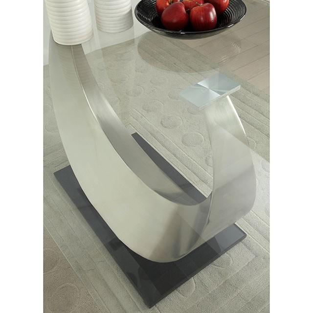 ORLA Silver/Black Dining Table - Premium Dining Table from FOA East - Just $992.55! Shop now at Furniture Wholesale Plus  We are the best furniture store in Nashville, Hendersonville, Goodlettsville, Madison, Antioch, Mount Juliet, Lebanon, Gallatin, Springfield, Murfreesboro, Franklin, Brentwood