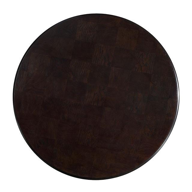 Ornette Espresso Round Table - Premium Dining Table from FOA East - Just $639.60! Shop now at Furniture Wholesale Plus  We are the best furniture store in Nashville, Hendersonville, Goodlettsville, Madison, Antioch, Mount Juliet, Lebanon, Gallatin, Springfield, Murfreesboro, Franklin, Brentwood