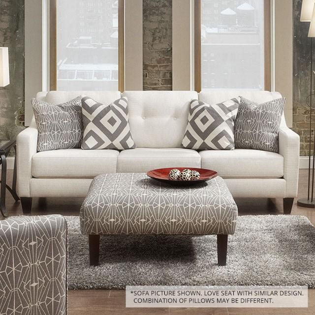 PARKER Ivory Love Seat - Premium Loveseat from FOA East - Just $1033.50! Shop now at Furniture Wholesale Plus  We are the best furniture store in Nashville, Hendersonville, Goodlettsville, Madison, Antioch, Mount Juliet, Lebanon, Gallatin, Springfield, Murfreesboro, Franklin, Brentwood