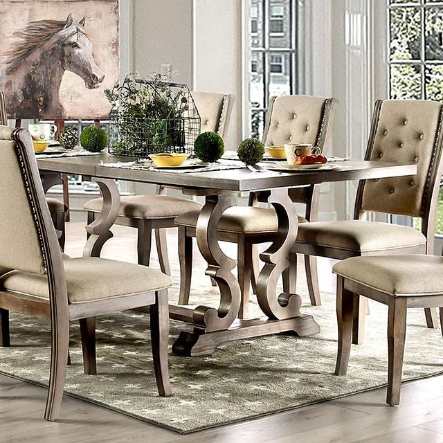 Patience Rustic Natural Tone Dining Table - Premium Dining Table from FOA East - Just $583.05! Shop now at Furniture Wholesale Plus  We are the best furniture store in Nashville, Hendersonville, Goodlettsville, Madison, Antioch, Mount Juliet, Lebanon, Gallatin, Springfield, Murfreesboro, Franklin, Brentwood