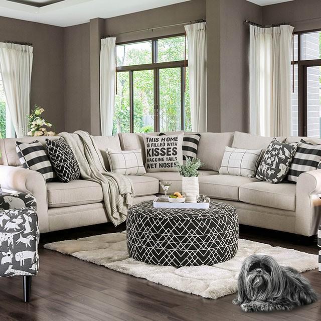 Patricia Ivory Sectional - Premium Sectional from FOA East - Just $2923.05! Shop now at Furniture Wholesale Plus  We are the best furniture store in Nashville, Hendersonville, Goodlettsville, Madison, Antioch, Mount Juliet, Lebanon, Gallatin, Springfield, Murfreesboro, Franklin, Brentwood