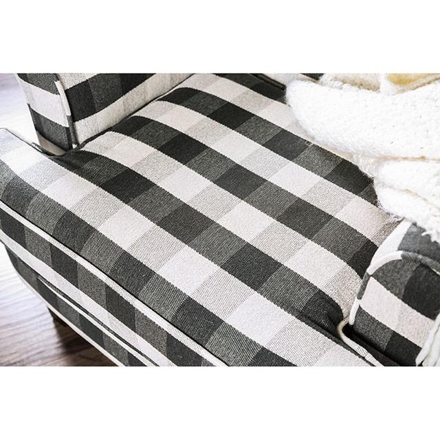 Patricia Ivory/Black Stripe Chair - Premium Chair from FOA East - Just $817.05! Shop now at Furniture Wholesale Plus  We are the best furniture store in Nashville, Hendersonville, Goodlettsville, Madison, Antioch, Mount Juliet, Lebanon, Gallatin, Springfield, Murfreesboro, Franklin, Brentwood