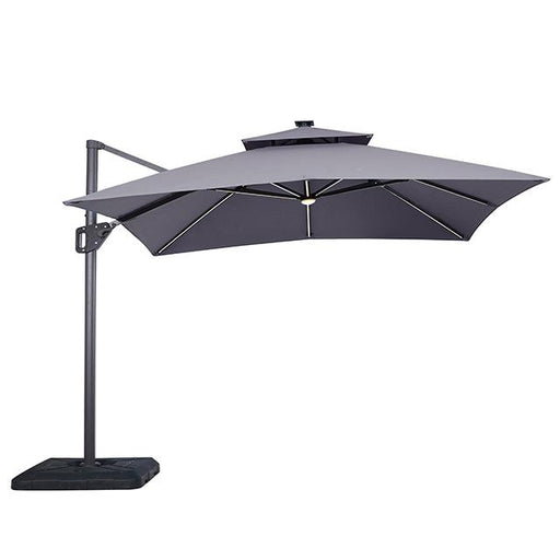 Sano 10 Ft Square Umbrella w/ Double Top w/ LED Light + 37" Large Base - Premium Outdoor Accessories from FOA East - Just $427.05! Shop now at Furniture Wholesale Plus  We are the best furniture store in Nashville, Hendersonville, Goodlettsville, Madison, Antioch, Mount Juliet, Lebanon, Gallatin, Springfield, Murfreesboro, Franklin, Brentwood