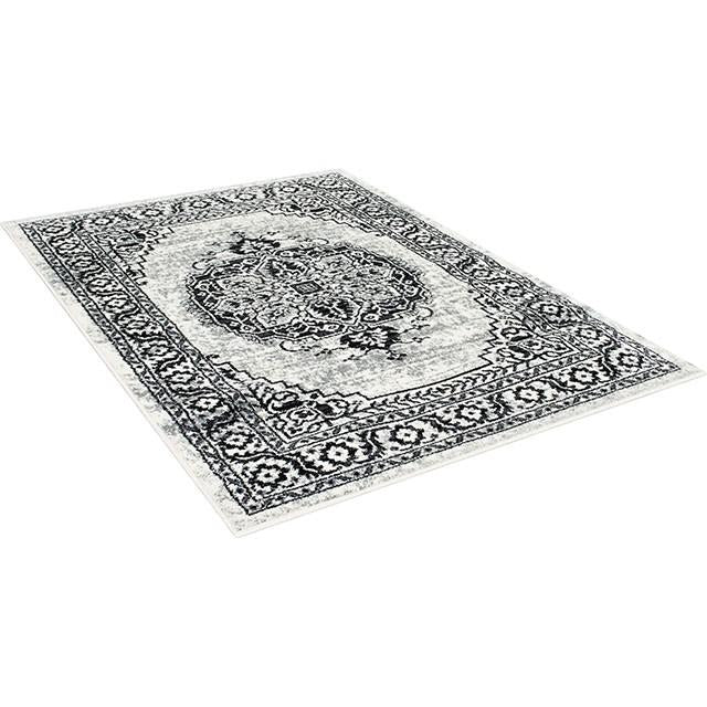 Serang Gray/Black 5' X 7' Area Rug - Premium Rug from FOA East - Just $115.05! Shop now at Furniture Wholesale Plus  We are the best furniture store in Nashville, Hendersonville, Goodlettsville, Madison, Antioch, Mount Juliet, Lebanon, Gallatin, Springfield, Murfreesboro, Franklin, Brentwood