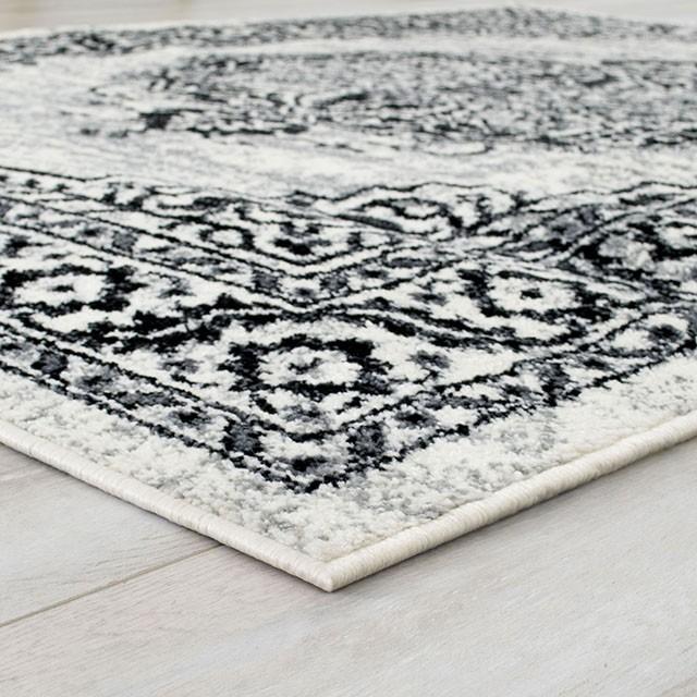 Serang Gray/Black 5' X 7' Area Rug - Premium Rug from FOA East - Just $115.05! Shop now at Furniture Wholesale Plus  We are the best furniture store in Nashville, Hendersonville, Goodlettsville, Madison, Antioch, Mount Juliet, Lebanon, Gallatin, Springfield, Murfreesboro, Franklin, Brentwood