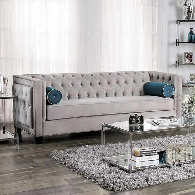 Silvan Gray Sofa - Premium Sofa from FOA East - Just $2045.55! Shop now at Furniture Wholesale Plus  We are the best furniture store in Nashville, Hendersonville, Goodlettsville, Madison, Antioch, Mount Juliet, Lebanon, Gallatin, Springfield, Murfreesboro, Franklin, Brentwood