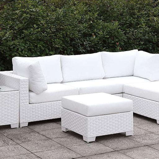 Somani Small L-Sectional W/ RIGHT Chaise + Ottoman - Premium Outdoor Seating Set from FOA East - Just $3221.40! Shop now at Furniture Wholesale Plus  We are the best furniture store in Nashville, Hendersonville, Goodlettsville, Madison, Antioch, Mount Juliet, Lebanon, Gallatin, Springfield, Murfreesboro, Franklin, Brentwood