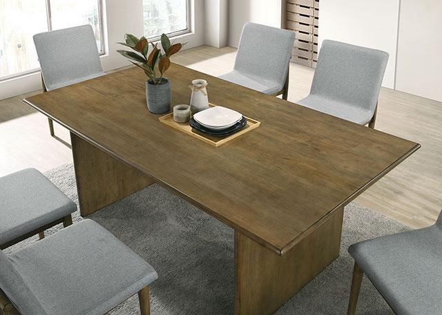 ST GALLEN Dining Table, Natural Tone/Light Gray - Premium Dining Table from FOA East - Just $368.55! Shop now at Furniture Wholesale Plus  We are the best furniture store in Nashville, Hendersonville, Goodlettsville, Madison, Antioch, Mount Juliet, Lebanon, Gallatin, Springfield, Murfreesboro, Franklin, Brentwood