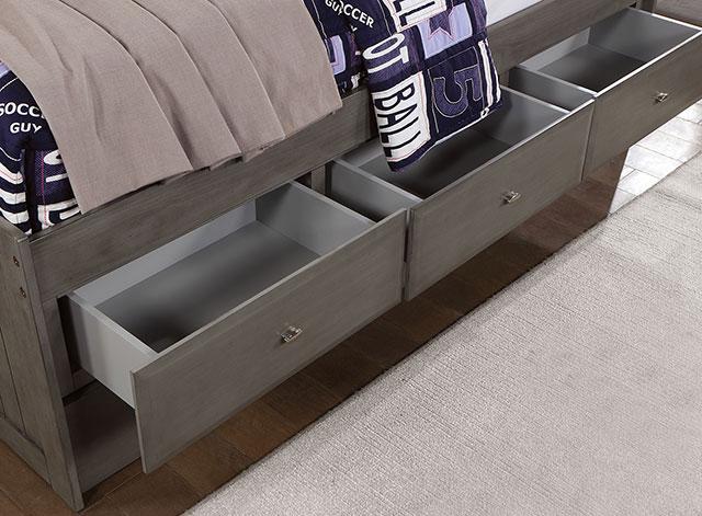 TIBALT Twin DayBed w/ Trundle, Dark Gray - Premium Daybed from FOA East - Just $856.05! Shop now at Furniture Wholesale Plus  We are the best furniture store in Nashville, Hendersonville, Goodlettsville, Madison, Antioch, Mount Juliet, Lebanon, Gallatin, Springfield, Murfreesboro, Franklin, Brentwood