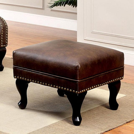 VAUGH Rustic Brown Ottoman - Premium Ottoman from FOA East - Just $126.75! Shop now at Furniture Wholesale Plus  We are the best furniture store in Nashville, Hendersonville, Goodlettsville, Madison, Antioch, Mount Juliet, Lebanon, Gallatin, Springfield, Murfreesboro, Franklin, Brentwood