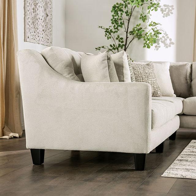 WALDPORT Sectional, Ivory - Premium Sectional from FOA East - Just $2474.55! Shop now at Furniture Wholesale Plus  We are the best furniture store in Nashville, Hendersonville, Goodlettsville, Madison, Antioch, Mount Juliet, Lebanon, Gallatin, Springfield, Murfreesboro, Franklin, Brentwood