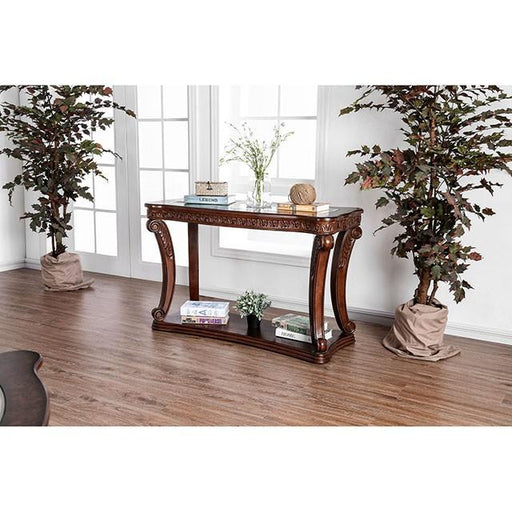 Walworth Dark Oak Sofa Table - Premium Sofa Table from FOA East - Just $505.05! Shop now at Furniture Wholesale Plus  We are the best furniture store in Nashville, Hendersonville, Goodlettsville, Madison, Antioch, Mount Juliet, Lebanon, Gallatin, Springfield, Murfreesboro, Franklin, Brentwood