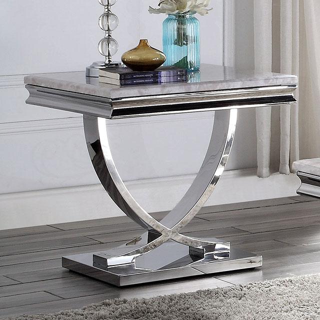 WETTINGEN End Table - Premium End Table from FOA East - Just $388.05! Shop now at Furniture Wholesale Plus  We are the best furniture store in Nashville, Hendersonville, Goodlettsville, Madison, Antioch, Mount Juliet, Lebanon, Gallatin, Springfield, Murfreesboro, Franklin, Brentwood