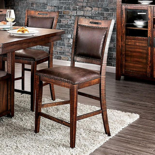 Wichita Light Walnut Counter Ht. Chair (2/CTN) - Premium Dining Chair from FOA East - Just $368.55! Shop now at Furniture Wholesale Plus  We are the best furniture store in Nashville, Hendersonville, Goodlettsville, Madison, Antioch, Mount Juliet, Lebanon, Gallatin, Springfield, Murfreesboro, Franklin, Brentwood