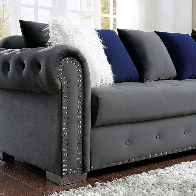 WILMINGTON Sectional, Gray - Premium Sectional from FOA East - Just $1727.70! Shop now at Furniture Wholesale Plus  We are the best furniture store in Nashville, Hendersonville, Goodlettsville, Madison, Antioch, Mount Juliet, Lebanon, Gallatin, Springfield, Murfreesboro, Franklin, Brentwood