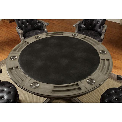 YELENA Gray Game Table - Premium Game Table from FOA East - Just $1207.05! Shop now at Furniture Wholesale Plus  We are the best furniture store in Nashville, Hendersonville, Goodlettsville, Madison, Antioch, Mount Juliet, Lebanon, Gallatin, Springfield, Murfreesboro, Franklin, Brentwood