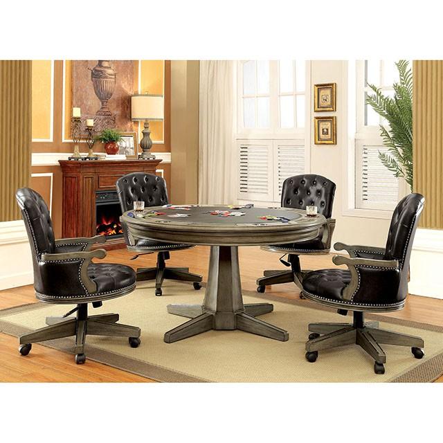 YELENA Gray Game Table - Premium Game Table from FOA East - Just $1207.05! Shop now at Furniture Wholesale Plus  We are the best furniture store in Nashville, Hendersonville, Goodlettsville, Madison, Antioch, Mount Juliet, Lebanon, Gallatin, Springfield, Murfreesboro, Franklin, Brentwood