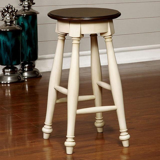 SABRINA Off White/Cherry Counter Ht. Stool, Cherry & White (2/CTN) - Premium Barstool from FOA East - Just $136.50! Shop now at Furniture Wholesale Plus  We are the best furniture store in Nashville, Hendersonville, Goodlettsville, Madison, Antioch, Mount Juliet, Lebanon, Gallatin, Springfield, Murfreesboro, Franklin, Brentwood