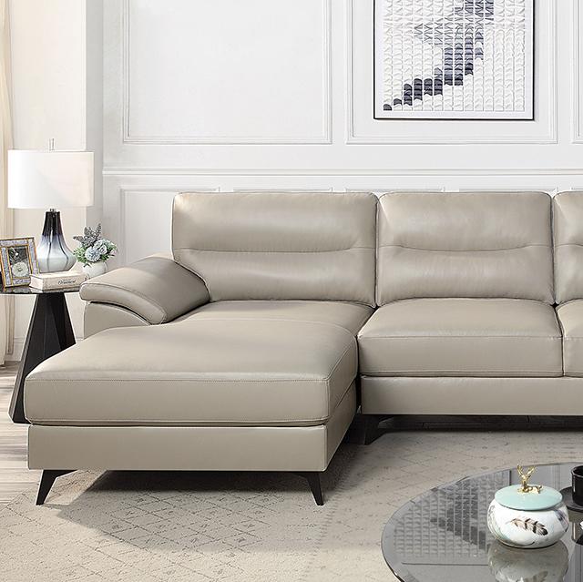 MOHLIN Sectional, Taupe - Premium Sectional from FOA East - Just $1363.05! Shop now at Furniture Wholesale Plus  We are the best furniture store in Nashville, Hendersonville, Goodlettsville, Madison, Antioch, Mount Juliet, Lebanon, Gallatin, Springfield, Murfreesboro, Franklin, Brentwood