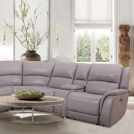 GORGIUS Power Sectional, Light Gray - Premium Sectional from FOA East - Just $2470.65! Shop now at Furniture Wholesale Plus  We are the best furniture store in Nashville, Hendersonville, Goodlettsville, Madison, Antioch, Mount Juliet, Lebanon, Gallatin, Springfield, Murfreesboro, Franklin, Brentwood