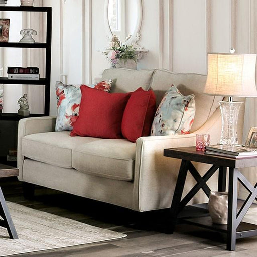 Nadene Ivory Love Seat - Premium Loveseat from FOA East - Just $1072.50! Shop now at Furniture Wholesale Plus  We are the best furniture store in Nashville, Hendersonville, Goodlettsville, Madison, Antioch, Mount Juliet, Lebanon, Gallatin, Springfield, Murfreesboro, Franklin, Brentwood