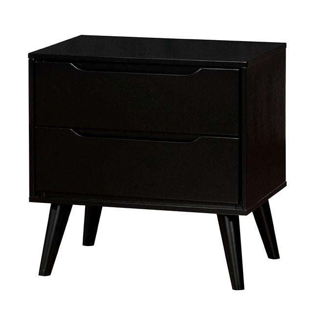 LENNART II Black Night Stand - Premium Nightstand from FOA East - Just $195! Shop now at Furniture Wholesale Plus  We are the best furniture store in Nashville, Hendersonville, Goodlettsville, Madison, Antioch, Mount Juliet, Lebanon, Gallatin, Springfield, Murfreesboro, Franklin, Brentwood