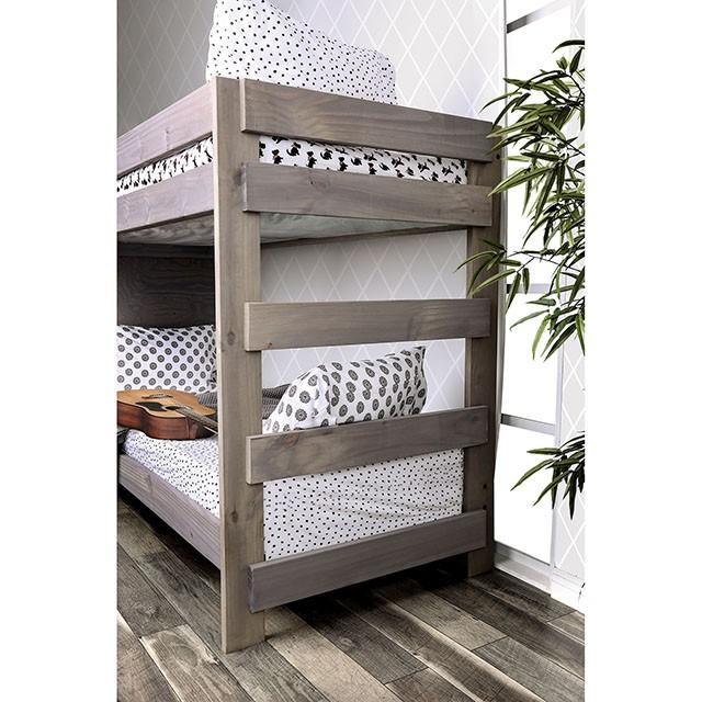 AMPELIOS T/T Bunk Bed W/ 2 Slat Kits (*Mattress Ready) - Premium Bunk Bed from FOA East - Just $1265.55! Shop now at Furniture Wholesale Plus  We are the best furniture store in Nashville, Hendersonville, Goodlettsville, Madison, Antioch, Mount Juliet, Lebanon, Gallatin, Springfield, Murfreesboro, Franklin, Brentwood