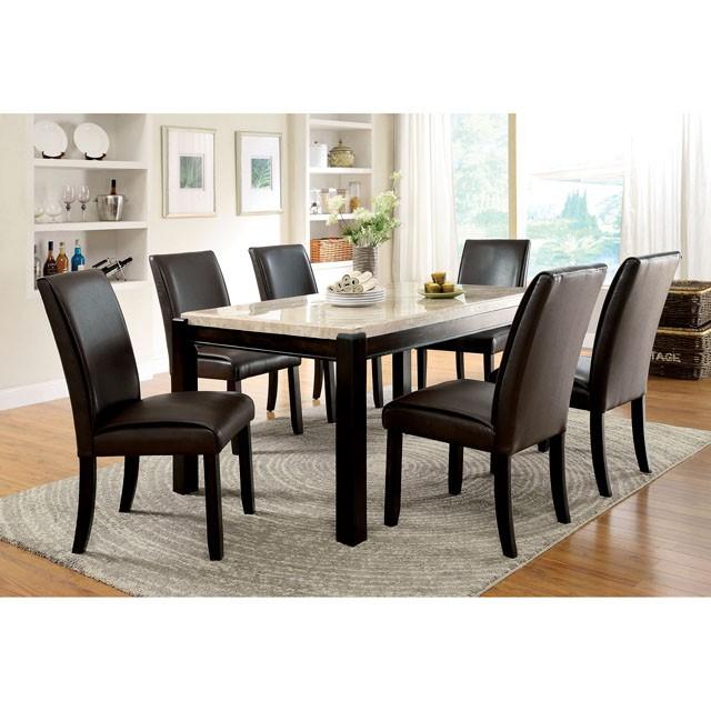 GLADSTONE I Dark Walnut/Ivory Dining Table - Premium Dining Table from FOA East - Just $602.55! Shop now at Furniture Wholesale Plus  We are the best furniture store in Nashville, Hendersonville, Goodlettsville, Madison, Antioch, Mount Juliet, Lebanon, Gallatin, Springfield, Murfreesboro, Franklin, Brentwood