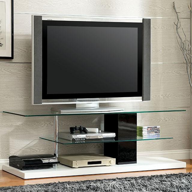 Neapoli Black/White 63" TV Console - Premium TV Stand from FOA East - Just $310.05! Shop now at Furniture Wholesale Plus  We are the best furniture store in Nashville, Hendersonville, Goodlettsville, Madison, Antioch, Mount Juliet, Lebanon, Gallatin, Springfield, Murfreesboro, Franklin, Brentwood