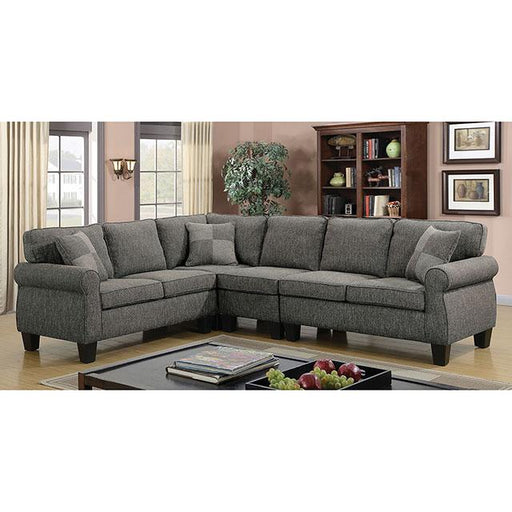 Rhian Dark Gray Sectional - Premium Sectional from FOA East - Just $1168.05! Shop now at Furniture Wholesale Plus  We are the best furniture store in Nashville, Hendersonville, Goodlettsville, Madison, Antioch, Mount Juliet, Lebanon, Gallatin, Springfield, Murfreesboro, Franklin, Brentwood