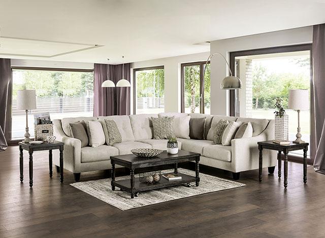 WALDPORT Sectional, Ivory - Premium Sectional from FOA East - Just $2474.55! Shop now at Furniture Wholesale Plus  We are the best furniture store in Nashville, Hendersonville, Goodlettsville, Madison, Antioch, Mount Juliet, Lebanon, Gallatin, Springfield, Murfreesboro, Franklin, Brentwood