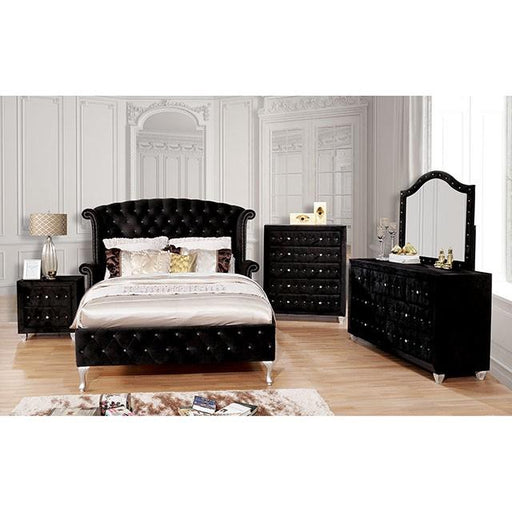 Alzire Black Queen Bed - Premium Bed from FOA East - Just $914.55! Shop now at Furniture Wholesale Plus  We are the best furniture store in Nashville, Hendersonville, Goodlettsville, Madison, Antioch, Mount Juliet, Lebanon, Gallatin, Springfield, Murfreesboro, Franklin, Brentwood