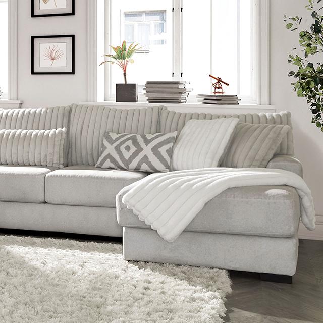 HERMISTON Sectional, Gray - Premium Sectional from FOA East - Just $3313.05! Shop now at Furniture Wholesale Plus  We are the best furniture store in Nashville, Hendersonville, Goodlettsville, Madison, Antioch, Mount Juliet, Lebanon, Gallatin, Springfield, Murfreesboro, Franklin, Brentwood