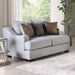 SKYLINE Loveseat, Light Gray/Brown - Premium Loveseat from FOA East - Just $1404! Shop now at Furniture Wholesale Plus  We are the best furniture store in Nashville, Hendersonville, Goodlettsville, Madison, Antioch, Mount Juliet, Lebanon, Gallatin, Springfield, Murfreesboro, Franklin, Brentwood