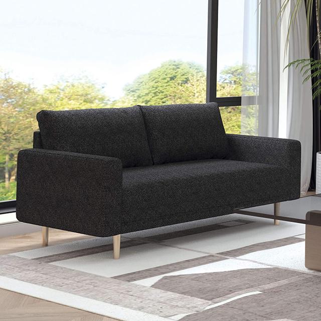 ELVERUM Loveseat, Black - Premium Loveseat from FOA East - Just $741! Shop now at Furniture Wholesale Plus  We are the best furniture store in Nashville, Hendersonville, Goodlettsville, Madison, Antioch, Mount Juliet, Lebanon, Gallatin, Springfield, Murfreesboro, Franklin, Brentwood