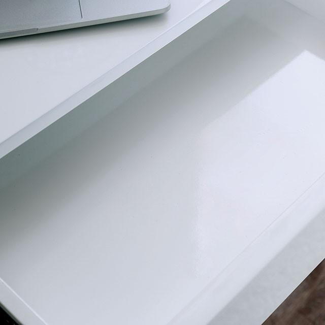 Loke White/Chrome Computer Desk - Premium Desk from FOA East - Just $583.05! Shop now at Furniture Wholesale Plus  We are the best furniture store in Nashville, Hendersonville, Goodlettsville, Madison, Antioch, Mount Juliet, Lebanon, Gallatin, Springfield, Murfreesboro, Franklin, Brentwood