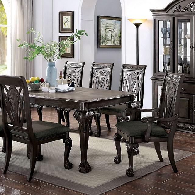 Petersburg Dark Gray Dining Table w/ 1x18"Leaf - Premium Dining Table from FOA East - Just $766.35! Shop now at Furniture Wholesale Plus  We are the best furniture store in Nashville, Hendersonville, Goodlettsville, Madison, Antioch, Mount Juliet, Lebanon, Gallatin, Springfield, Murfreesboro, Franklin, Brentwood