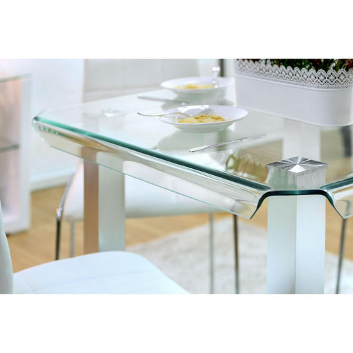 Richfield II Silver/Chrome Counter Ht. Table - Premium Dining Table from FOA East - Just $466.05! Shop now at Furniture Wholesale Plus  We are the best furniture store in Nashville, Hendersonville, Goodlettsville, Madison, Antioch, Mount Juliet, Lebanon, Gallatin, Springfield, Murfreesboro, Franklin, Brentwood