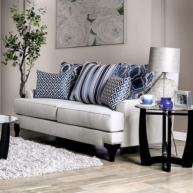 Sisseton Light Gray Love Seat - Premium Loveseat from FOA East - Just $1462.50! Shop now at Furniture Wholesale Plus  We are the best furniture store in Nashville, Hendersonville, Goodlettsville, Madison, Antioch, Mount Juliet, Lebanon, Gallatin, Springfield, Murfreesboro, Franklin, Brentwood