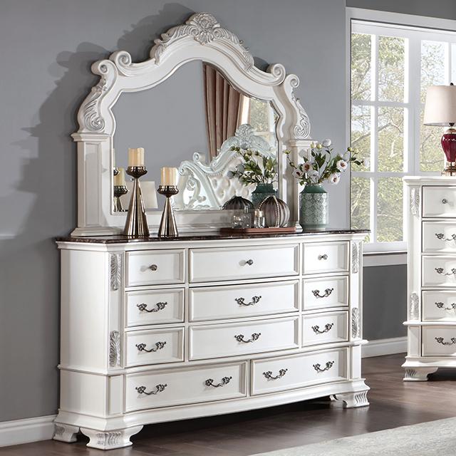 ESPARANZA Dresser, Pearl White - Premium Dresser from FOA East - Just $1170! Shop now at Furniture Wholesale Plus  We are the best furniture store in Nashville, Hendersonville, Goodlettsville, Madison, Antioch, Mount Juliet, Lebanon, Gallatin, Springfield, Murfreesboro, Franklin, Brentwood