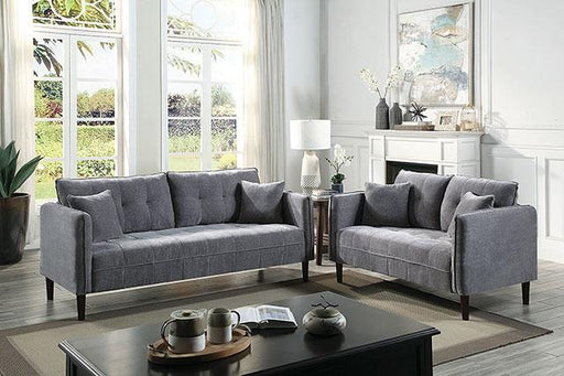 LYNDA Sofa w/ Pillows, Dark Gray - Premium Sofa from FOA East - Just $524.55! Shop now at Furniture Wholesale Plus  We are the best furniture store in Nashville, Hendersonville, Goodlettsville, Madison, Antioch, Mount Juliet, Lebanon, Gallatin, Springfield, Murfreesboro, Franklin, Brentwood