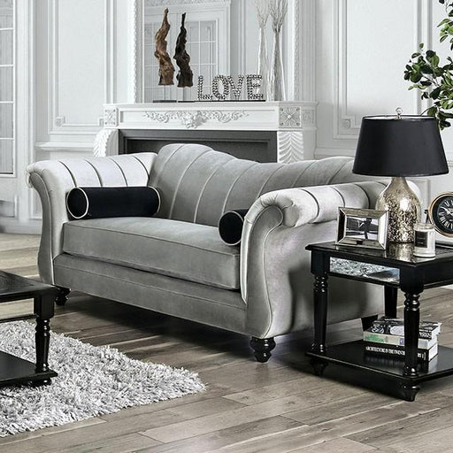 Marvin Pewter Love Seat - Premium Loveseat from FOA East - Just $1657.50! Shop now at Furniture Wholesale Plus  We are the best furniture store in Nashville, Hendersonville, Goodlettsville, Madison, Antioch, Mount Juliet, Lebanon, Gallatin, Springfield, Murfreesboro, Franklin, Brentwood