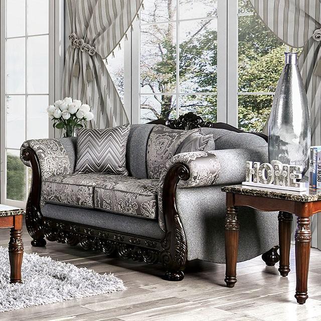 Newdale Gray Love Seat - Premium Loveseat from FOA East - Just $1443! Shop now at Furniture Wholesale Plus  We are the best furniture store in Nashville, Hendersonville, Goodlettsville, Madison, Antioch, Mount Juliet, Lebanon, Gallatin, Springfield, Murfreesboro, Franklin, Brentwood