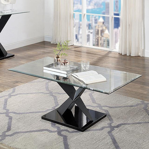 XANTHUS Coffee Table, Black - Premium Cocktail Table from FOA East - Just $407.55! Shop now at Furniture Wholesale Plus  We are the best furniture store in Nashville, Hendersonville, Goodlettsville, Madison, Antioch, Mount Juliet, Lebanon, Gallatin, Springfield, Murfreesboro, Franklin, Brentwood