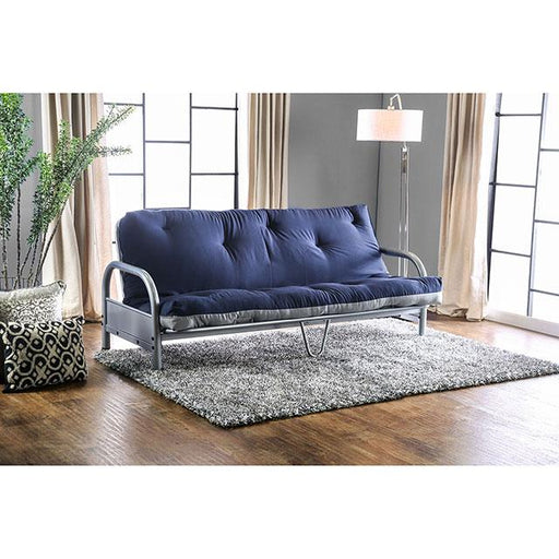 Aksel Black/Red Futon Mattress, Navy & Gray - Premium Futon Mattress from FOA East - Just $193.05! Shop now at Furniture Wholesale Plus  We are the best furniture store in Nashville, Hendersonville, Goodlettsville, Madison, Antioch, Mount Juliet, Lebanon, Gallatin, Springfield, Murfreesboro, Franklin, Brentwood