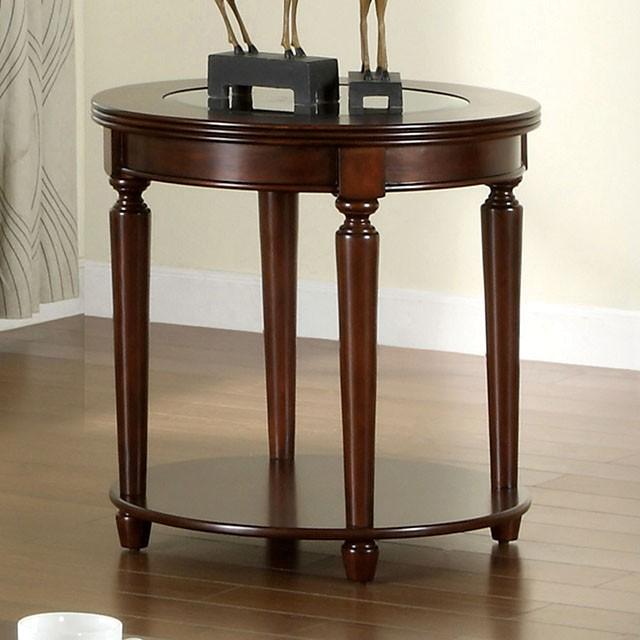 Granvia Dark Cherry End Table - Premium End Table from FOA East - Just $212.55! Shop now at Furniture Wholesale Plus  We are the best furniture store in Nashville, Hendersonville, Goodlettsville, Madison, Antioch, Mount Juliet, Lebanon, Gallatin, Springfield, Murfreesboro, Franklin, Brentwood