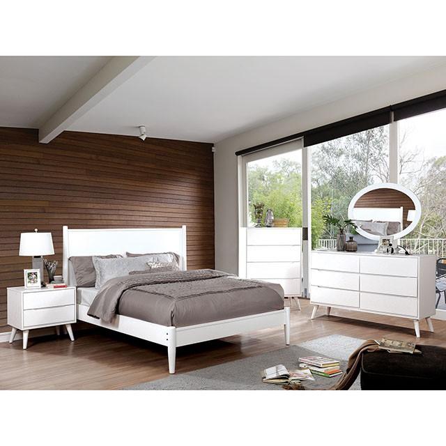 LENNART II White E.King Bed - Premium Bed from FOA East - Just $583.05! Shop now at Furniture Wholesale Plus  We are the best furniture store in Nashville, Hendersonville, Goodlettsville, Madison, Antioch, Mount Juliet, Lebanon, Gallatin, Springfield, Murfreesboro, Franklin, Brentwood